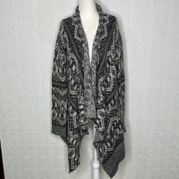 Staring at Stars Sweaters - Anthropologie Sweater | Staring at Stars Anthro Aztec Drape Front Cardig…